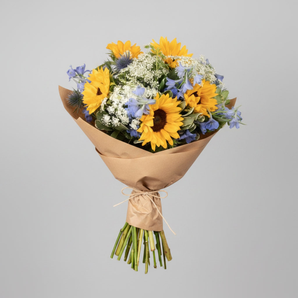 Golden Daydream Bouquet Wrapped